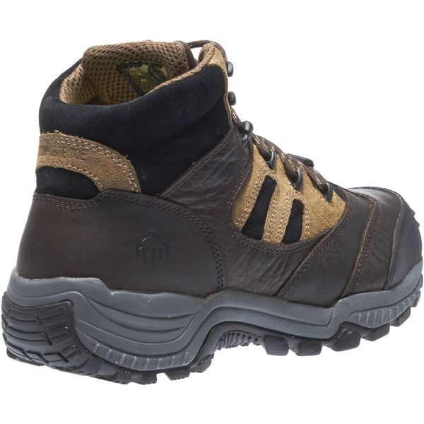 Size 10 Men's Hiker Boot Composite Work Boot, Brown/Black