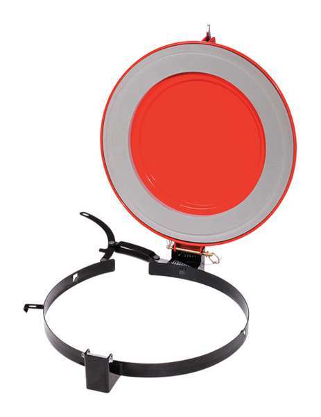 PIG Latching Lid for Fiber Drum, Red
