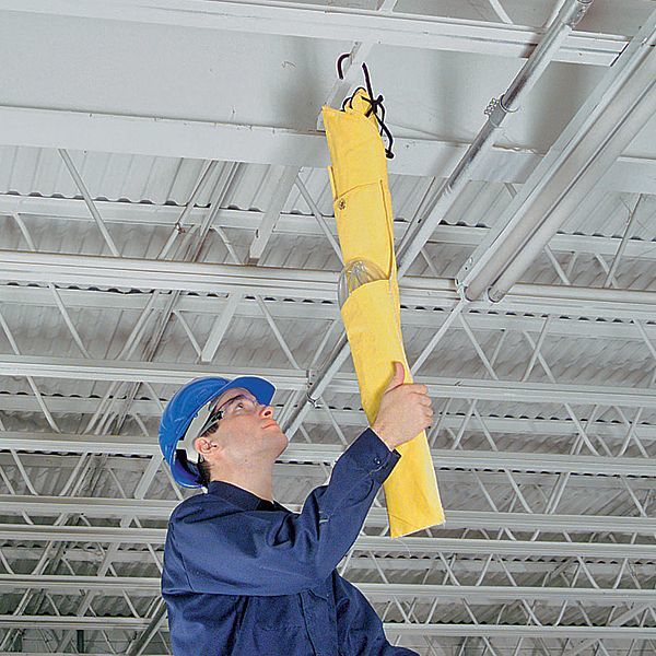 PIG Quick Deploy Leak Diverter, Yellow, 4 lb.