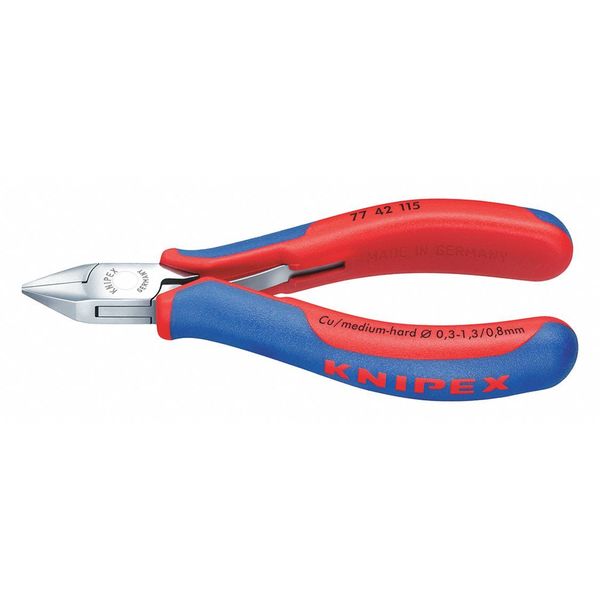 4 1/2 in 77 Diagonal Cutting Plier Flush Cut Pointed Nose Uninsulated
