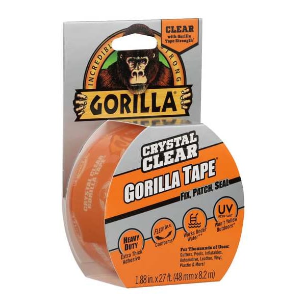 Repair Tape, 2 in W x 9 yd L, 8.2 mil Thick, Transparent, 1 Pk