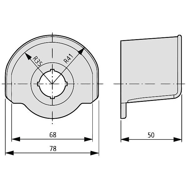 Gray Guard Ring for E-Stop, 22mm, Gray