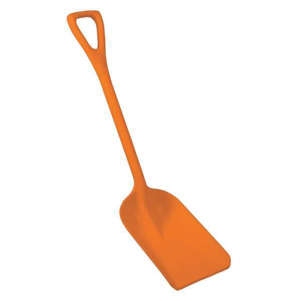Hygienic Shovel, 38In, 1-Piece, Orange