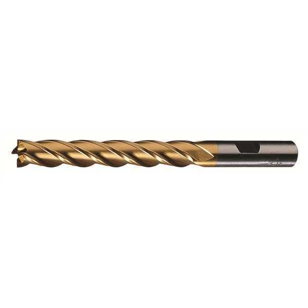 4-Flute Cobalt 8% Square Single End Multi-Flute CenterCut CTD HGC-4C-TN Bright 1/2x1/2x2x4