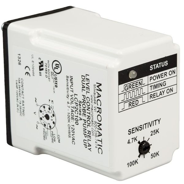 Control Relay, Dual Pump Down, 120V