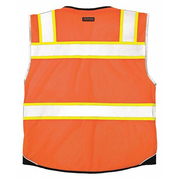 3XL Men's Safety Vest, Orange