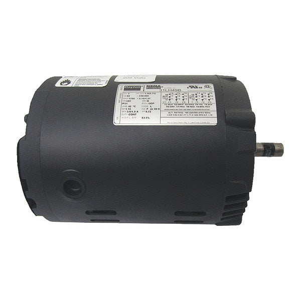 3-Phase General Purpose Motor, 1 HP, 56C Frame, 230/460V AC Voltage, 1,760 Nameplate RPM