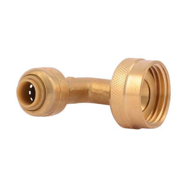 DZR Brass Elbow, 1/4 in x 3/4 in GHT Tube Size