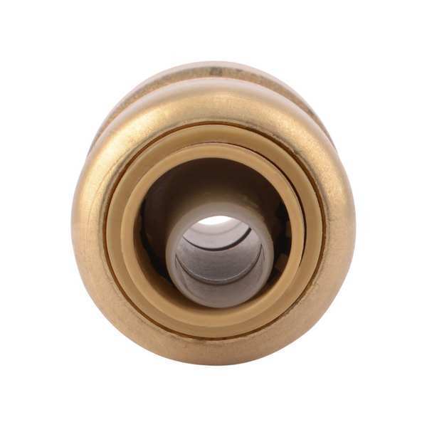 DZR Brass Coupling, 3/8 in Tube Size