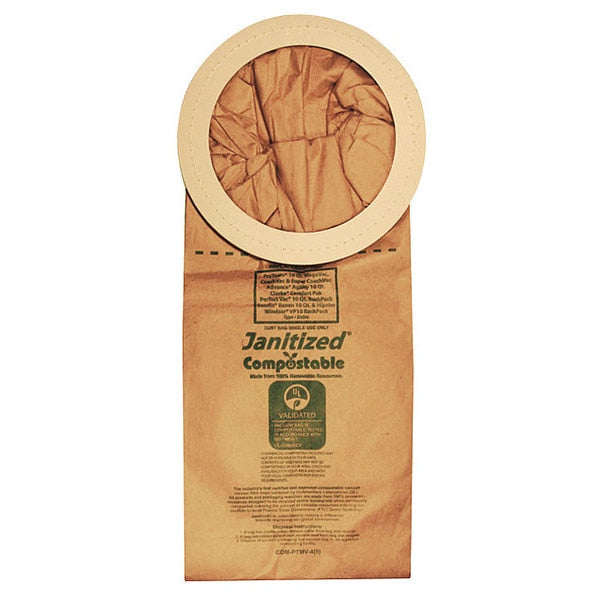Compostable FilterBag, Proteam 100331, PK5, 4-Ply, Vacuum Filter