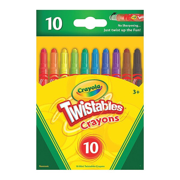 Crayon, Twisbe, Mini, 10, PK10