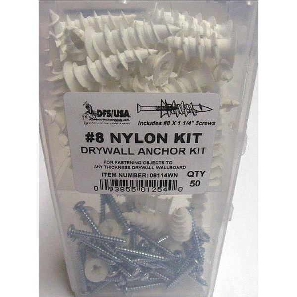 Nylon Wall Driller Kit, No. 8