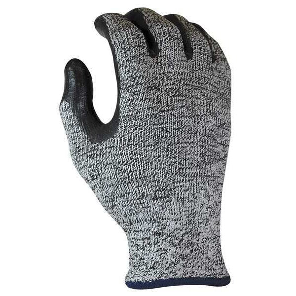 Coated Gloves, Black/Gray, 9, PR