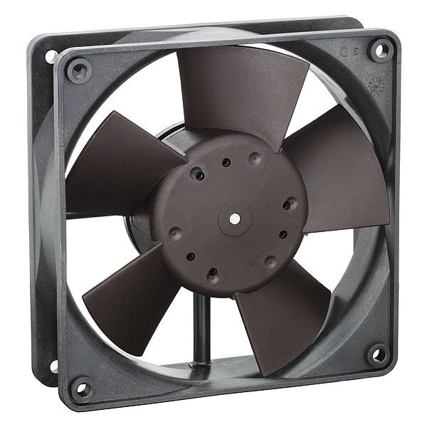 Axial Fan, Square, 12V DC, 1 Phase, 100 cfm, 4 11/16 in W.