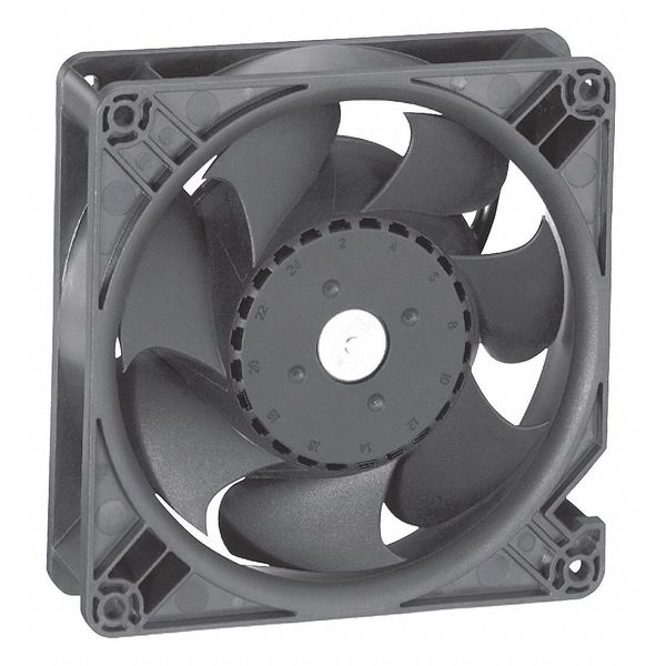 Axial Fan, Square, 24V DC, 1 Phase, 159 cfm, 5 in W.