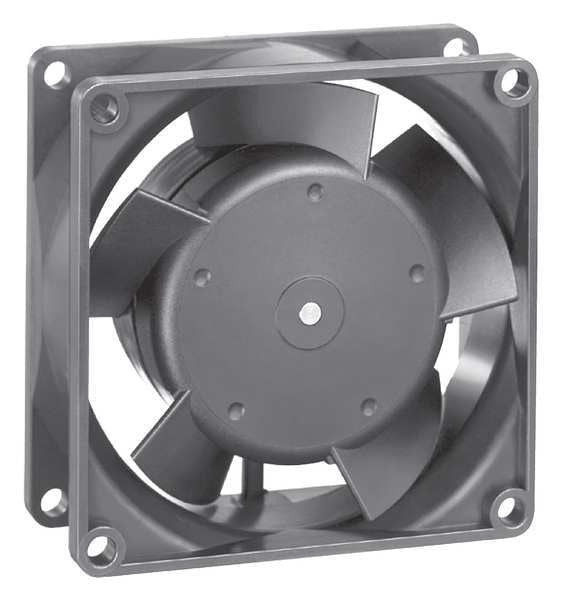 Wet-Location Square Axial Fan, Square, 24V DC, 1 Phase, 47.1 cfm