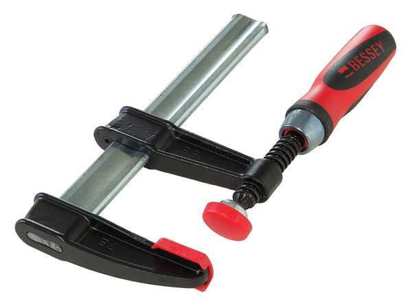 6 in Bar Clamp Composite Plastic Handle and 2 1/2 in Throat Depth