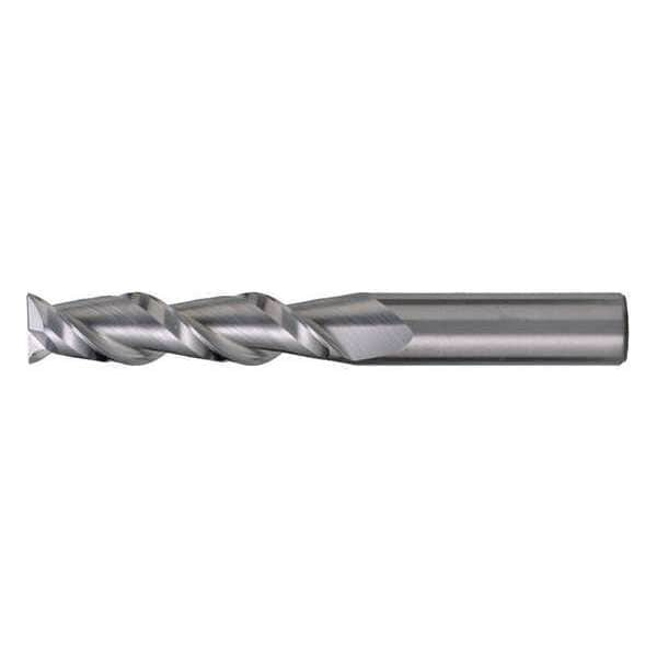 2-Flute Carbide Square Single-End High-Perf End Mill for Alum CTD CEM-AM2 Bright 1/2x1/2x2x4