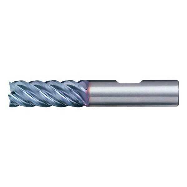 5-Flute Carbide HPSquare Single End Mill for Steel CTD CEM-EMS-5-TA TiAlN 9/16x9/16x1-1/2x3-1/2