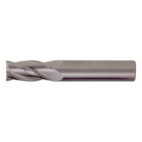 4-Flute Carbide Square Single End GP End Mill Cleveland CEM-SE-4-TA TiAlN 5/8x5/8x1-1/4x3-1/2