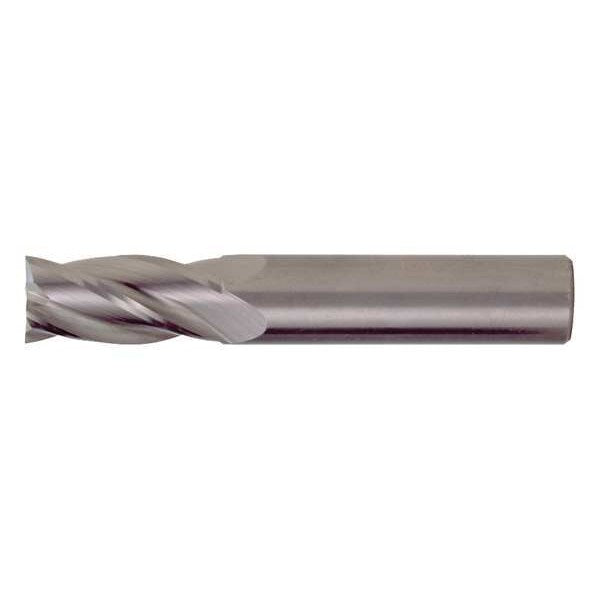 4-Flute Carbide Square Single End GP End Mill Cleveland CEM-SE-4-TA TiAlN 3/4x3/4x1-1/2x4
