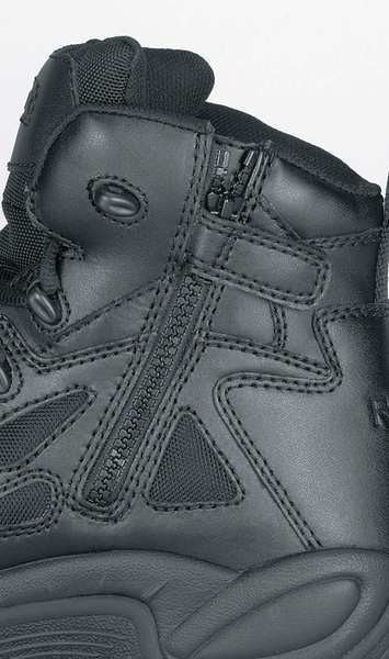 Tactical Boots, 13W, Plain, 6in, Black, PR