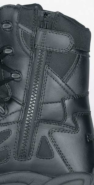 Tactical Boots, 9M, Plain, 8in, Black, PR