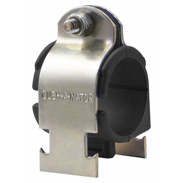 Cushioned Clamp, Std, 1-1/2 in. Tube, Steel