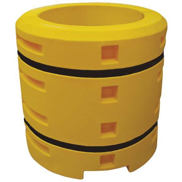 Column Protector, Yellow, 24inW, LLDPE
