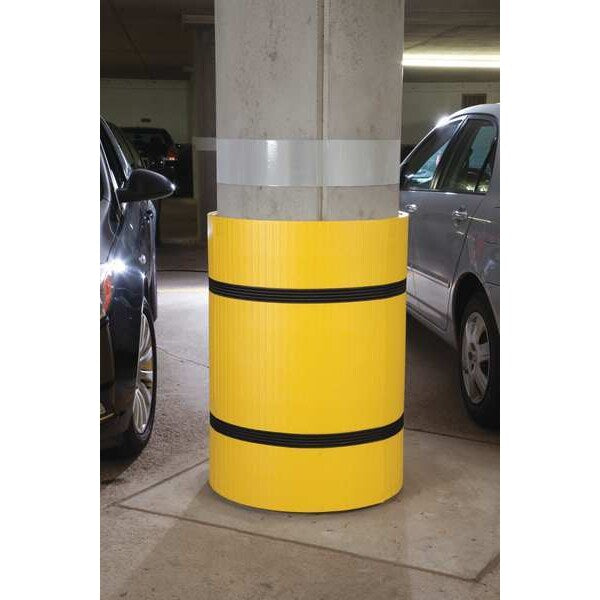 Parking Column Protector, Yllw, ARPRO