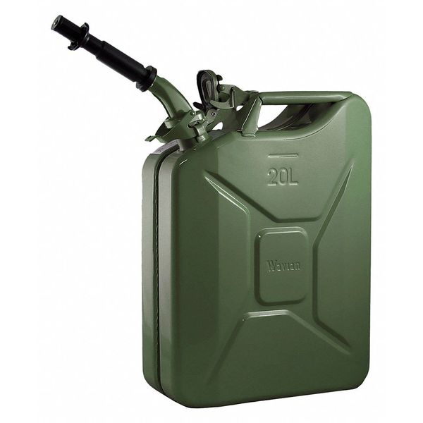 5.28 gal, 20 L Green Cold rolled steel Gas Can