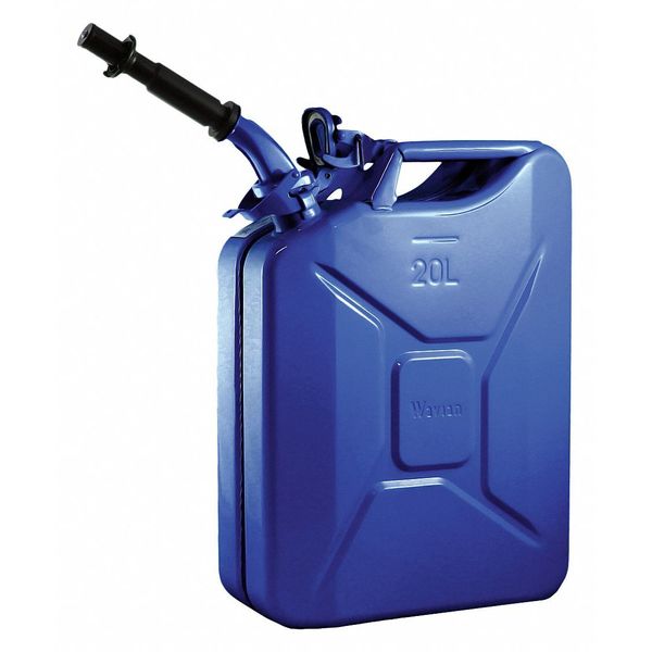 5.28 gal, 20 L Blue Cold rolled steel Gas Can