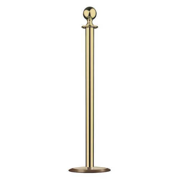 Sphere Top Post, Satin Brass, Universal