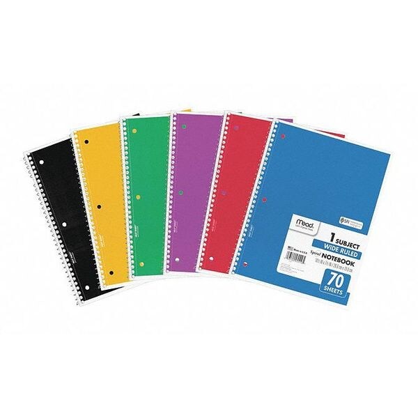 Notebook, Wire, Wide, 1Sub, 70, PK6