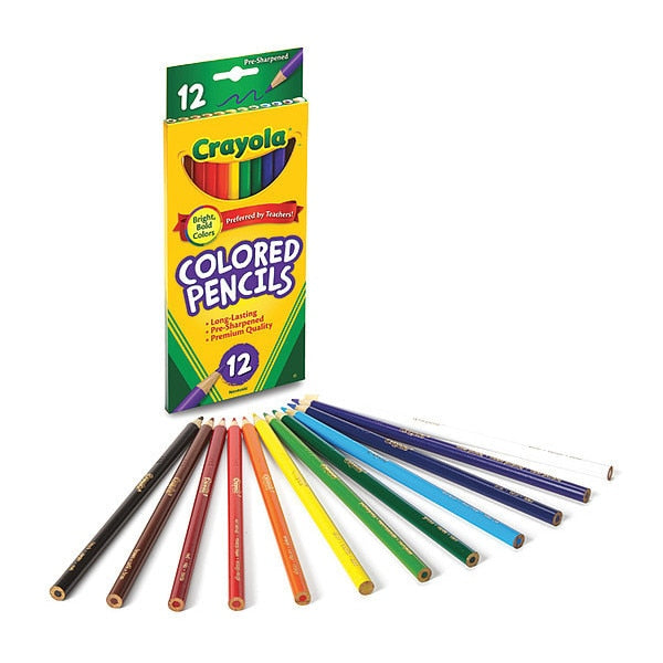 Pencil, Colored, 12/Set, PK12