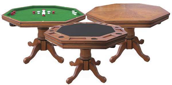 Kingston Oak 3-in-1 Poker Table