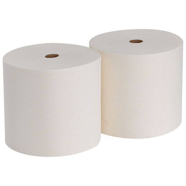 Dry Wipe Roll, White, Flax, 690 Wipes, 6 3/4 in x 10 1/2 in