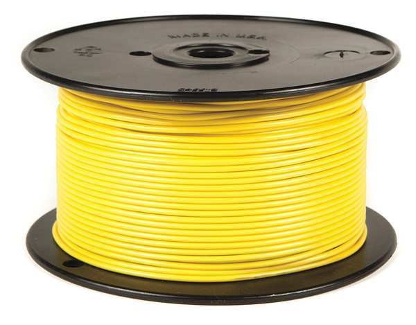 12 AWG 1 Conductor Stranded Primary Wire 100 ft. YL
