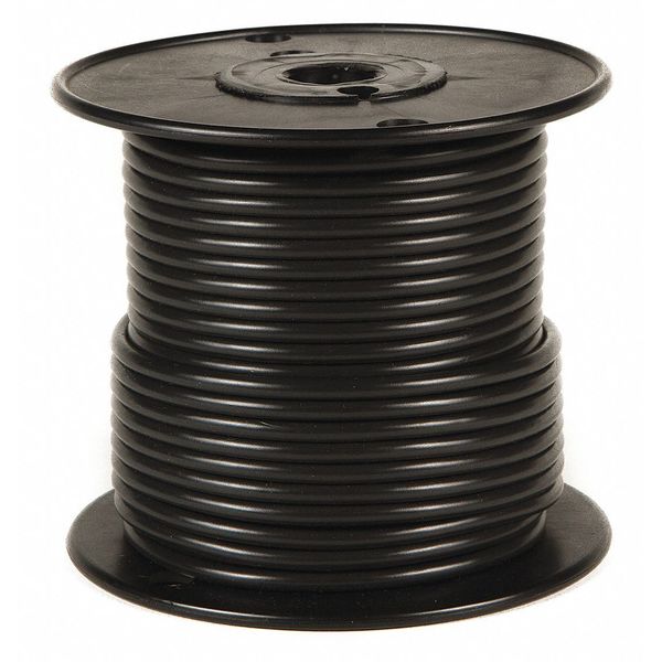 12 AWG 1 Conductor Stranded Primary Wire 100 ft. BK, Color: Black