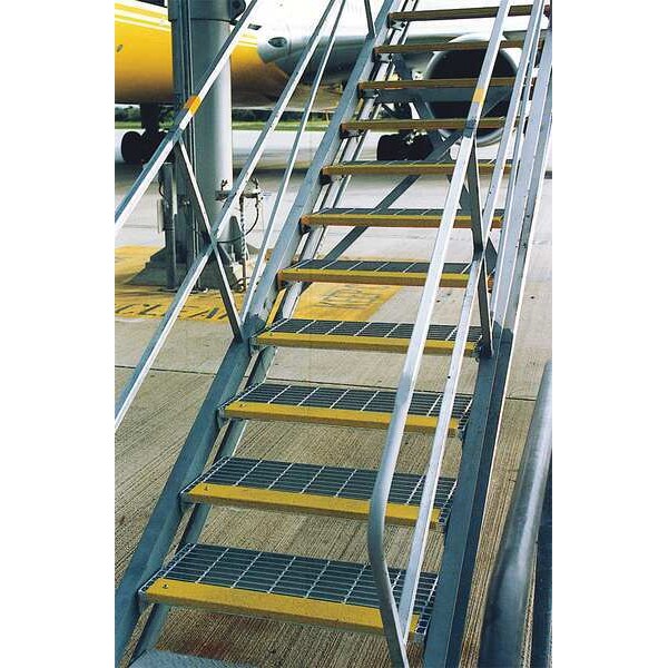 Anti-Slip Stair Nosing, Yellow, 47-1/4in W