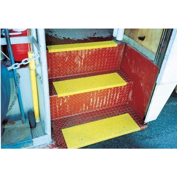 Anti-Slip Stair Nosing, Yellow, 29-1/2in W, 02-665