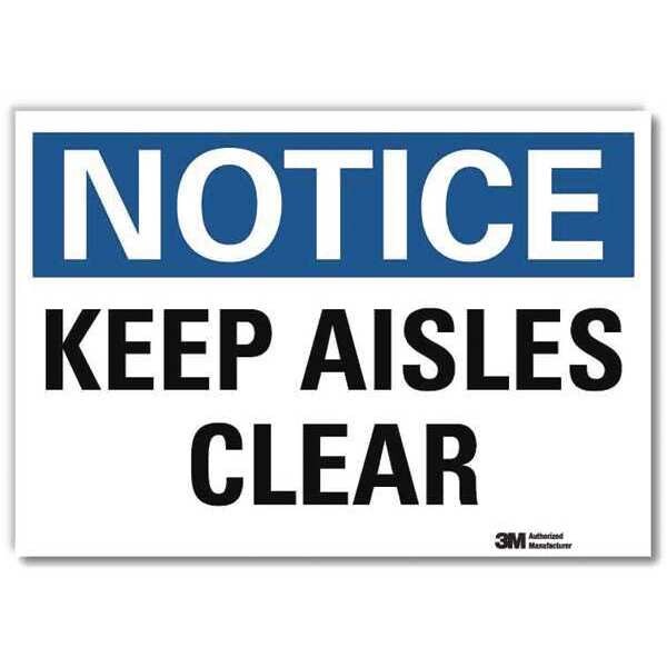 Notice Sign, 7 in H, 10 in W, Reflective Sheeting, Vertical Rectangle, English, U5-1278-RD_10X7