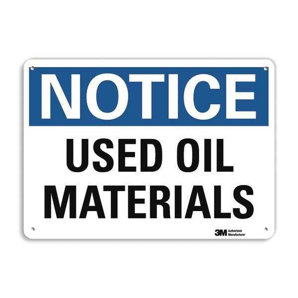 Notice Sign, RecycldReflecAlum, 10inWx7inH, U5-1596-RA_10X7