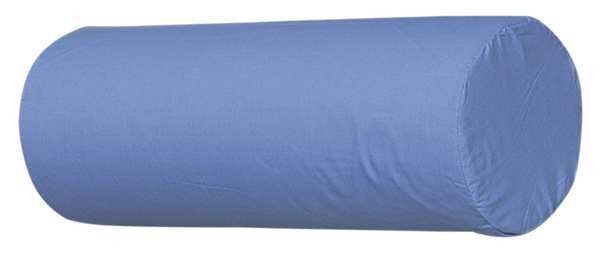 Neck Roll Pillow, 19inLx3-1/2inW, Bl