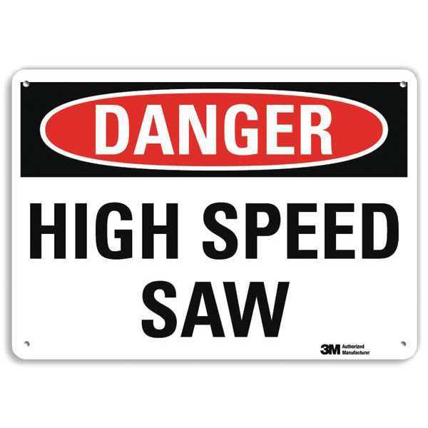 Danger Sign, 4 Hole Mount, 10in W x 7in H, U3-1599-RA_10X7