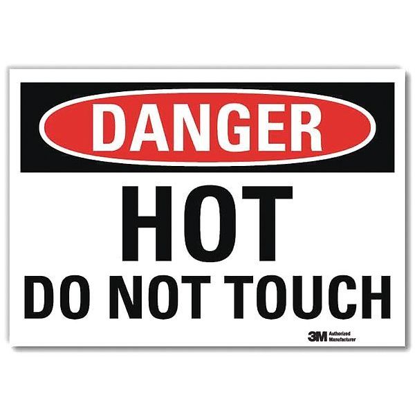 Danger Sign, 10 in H, 14 in W, Reflective Sheeting, Horizontal Rectangle, English, U3-1653-RD_14X10