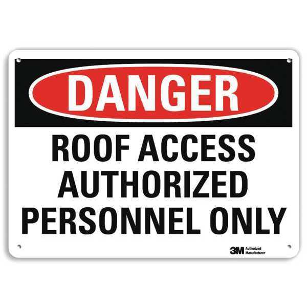Danger Sign, 4 Hole Mount, 10in W x 7in H, U3-1958-RA_10X7