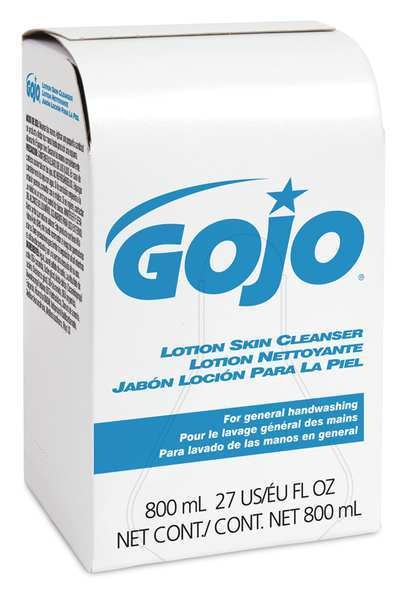 Lotion Skin Cleanser, 800mL, Refill for Bag-in-Box Soap Dispenser, PK12