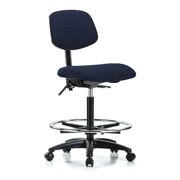 Chair, Fab, Hi Bench, Tilt CF Casters, Nav