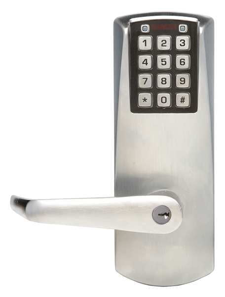 Automatic Lck, For Schlage C, Satin Chrome
